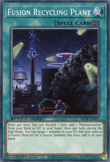 Fusion Recycling Plant Speed Duel: Battle City Box Yu-Gi-Oh! card