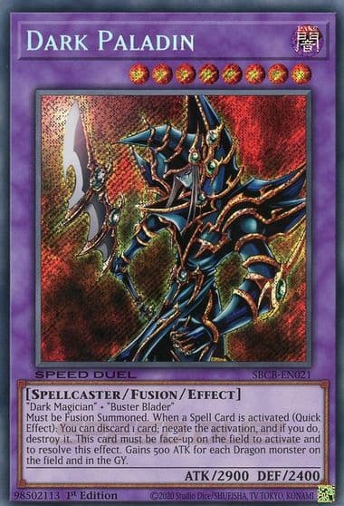 Dark Paladin Secret Speed Duel: Battle City Box Yu-Gi-Oh! card