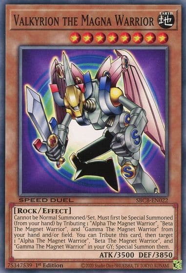 Valkyrion the Magna Warrior Speed Duel: Battle City Box Yu-Gi-Oh! card