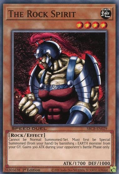 The Rock Spirit Speed Duel: Battle City Box Yu-Gi-Oh! card