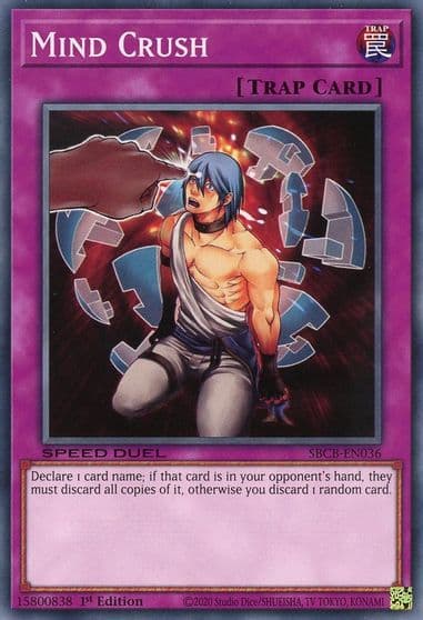 Mind Crush Speed Duel: Battle City Box Yu-Gi-Oh! card
