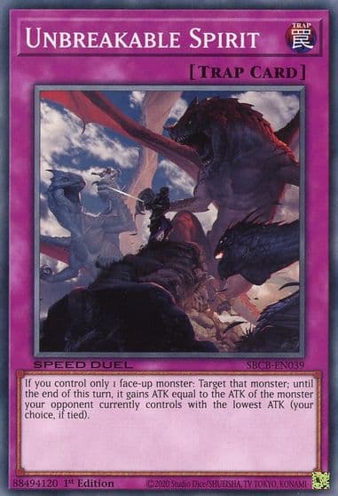 Unbreakable Spirit Speed Duel: Battle City Box Yu-Gi-Oh! card