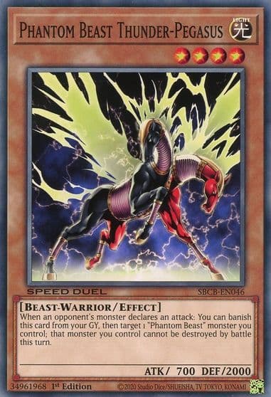 Phantom Beast Thunder Pegasus Speed Duel: Battle City Box Yu-Gi-Oh! card
