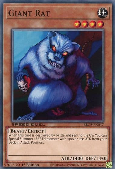 Giant Rat Speed Duel: Battle City Box Yu-Gi-Oh! card