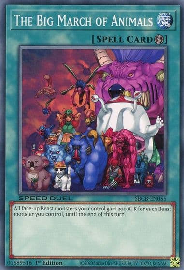 The Big March of Animals Speed Duel: Battle City Box Yu-Gi-Oh! card