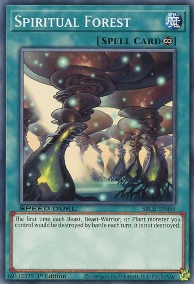 Spiritual Forest Speed Duel: Battle City Box Yu-Gi-Oh! card