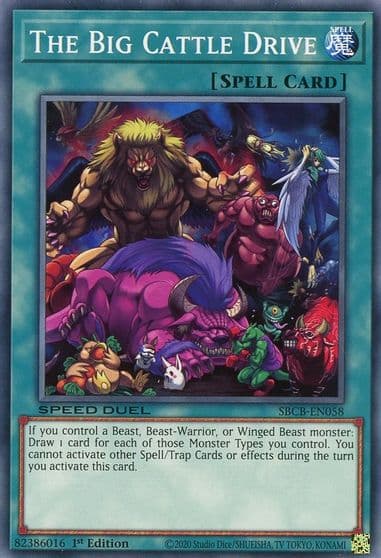 The Big Cattle Drive Speed Duel: Battle City Box Yu-Gi-Oh! card