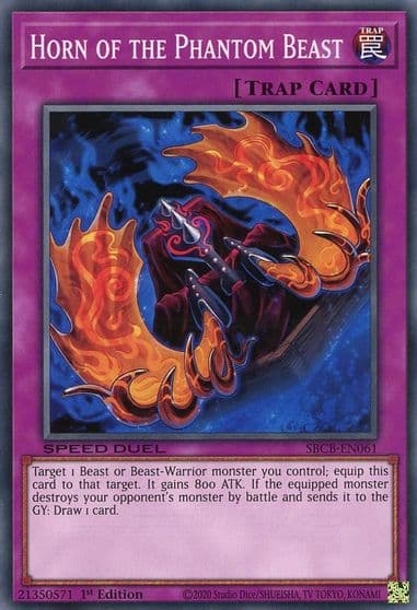 Horn of the Phantom Beast Speed Duel: Battle City Box Yu-Gi-Oh! card