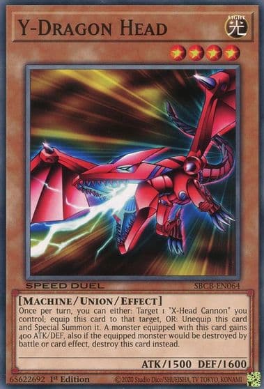 Y Dragon Head Speed Duel: Battle City Box Yu-Gi-Oh! card