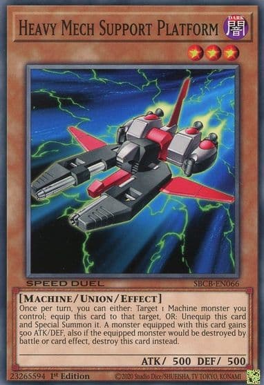 Heavy Mech Support Platform Speed Duel: Battle City Box Yu-Gi-Oh! card