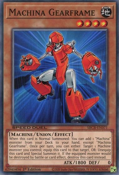 Machina Gearframe Speed Duel: Battle City Box Yu-Gi-Oh! card