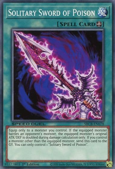 Solitary Sword of Poison Speed Duel: Battle City Box Yu-Gi-Oh! card