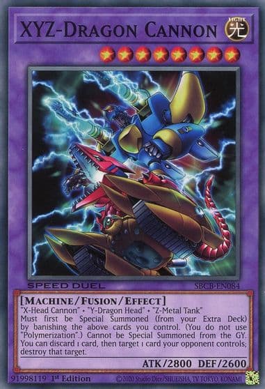 XYZ Dragon Cannon Speed Duel: Battle City Box Yu-Gi-Oh! card