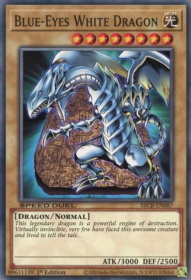 Blue Eyes White Dragon Speed Duel: Battle City Box Yu-Gi-Oh! card