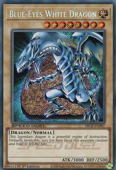 Blue Eyes White Dragon Secret Speed Duel: Battle City Box Yu-Gi-Oh! card