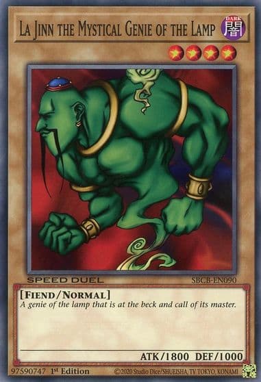 La Jinn the Mystical Genie of the Lamp Speed Duel: Battle City Box Yu-Gi-Oh! card