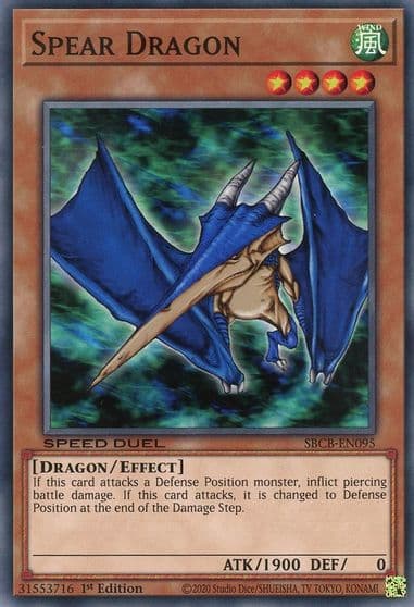 Spear Dragon Speed Duel: Battle City Box Yu-Gi-Oh! card