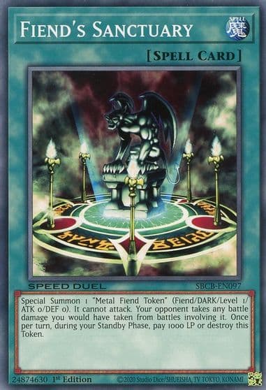 Fiends Sanctuary Speed Duel: Battle City Box Yu-Gi-Oh! card