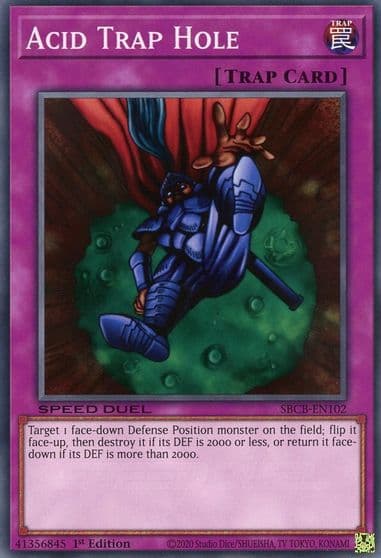 Acid Trap Hole Speed Duel: Battle City Box Yu-Gi-Oh! card