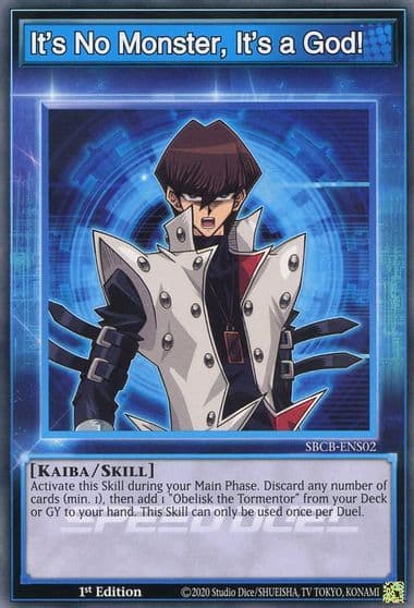 Its No Monster Its a God Speed Duel: Battle City Box Yu-Gi-Oh! card