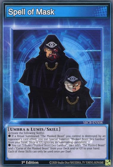 Spell of Mask Speed Duel: Battle City Box Yu-Gi-Oh! card