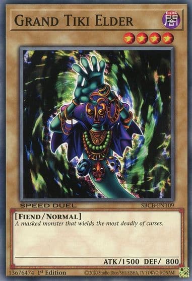 Grand Tiki Elder Speed Duel: Battle City Box Yu-Gi-Oh! card