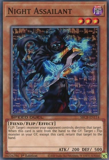 Night Assailant Speed Duel: Battle City Box Yu-Gi-Oh! card