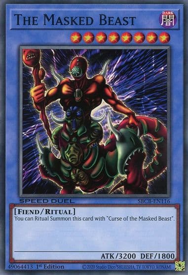 The Masked Beast Speed Duel: Battle City Box Yu-Gi-Oh! card