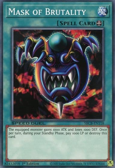 Mask of Brutality Speed Duel: Battle City Box Yu-Gi-Oh! card