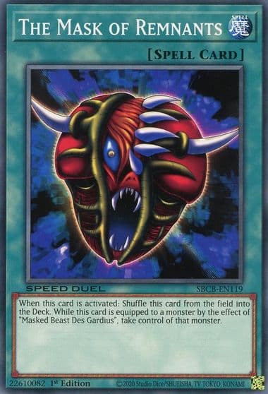The Mask of Remnants Speed Duel: Battle City Box Yu-Gi-Oh! card