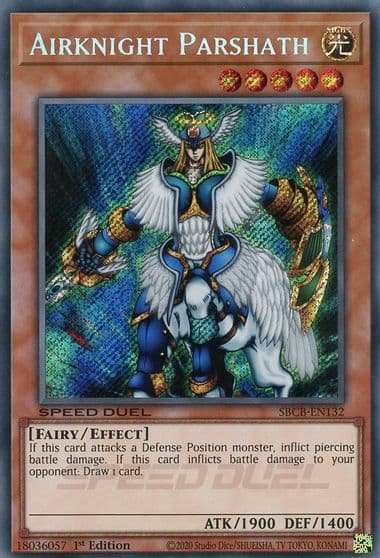 Airknight Parshath Secret Speed Duel: Battle City Box Yu-Gi-Oh! card