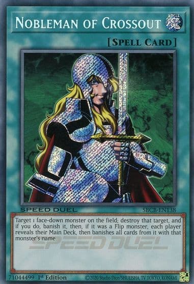 Nobleman of Crossout Secret Speed Duel: Battle City Box Yu-Gi-Oh! card