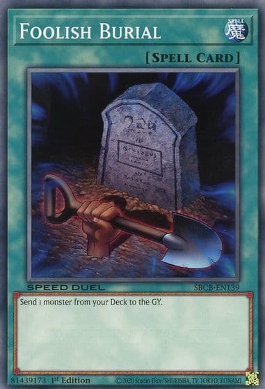 Foolish Burial Speed Duel: Battle City Box Yu-Gi-Oh! card