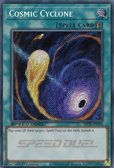 Cosmic Cyclone Secret Speed Duel: Battle City Box Yu-Gi-Oh! card