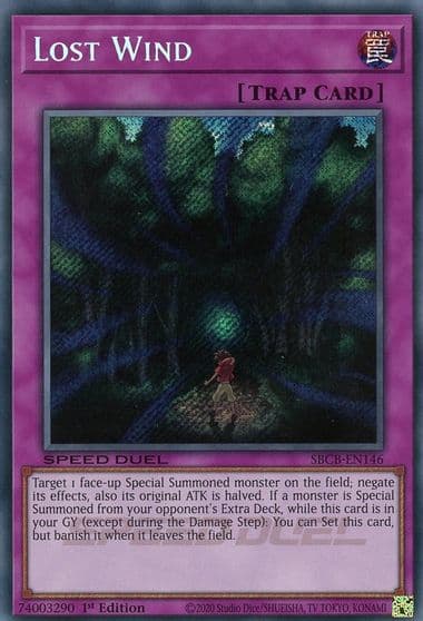 Lost Wind Secret Speed Duel: Battle City Box Yu-Gi-Oh! card