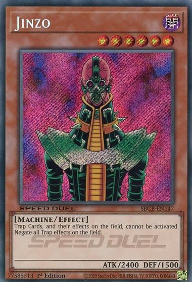 Jinzo Secret Speed Duel: Battle City Box Yu-Gi-Oh! card