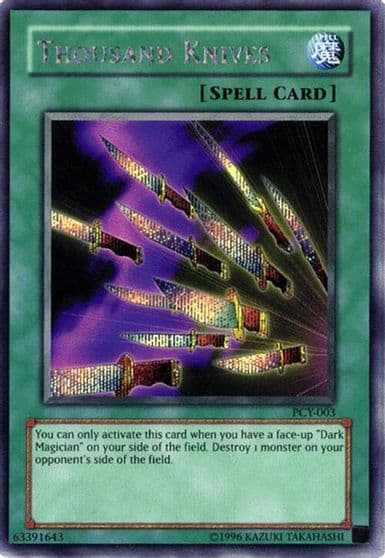 Thousand Knives Power of Chaos: Yugi the Destiny Yu-Gi-Oh! card
