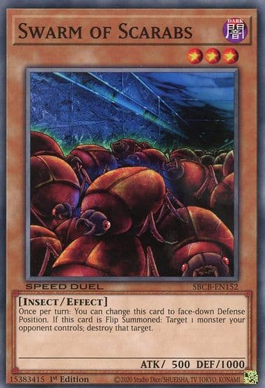 Swarm of Scarabs Speed Duel: Battle City Box Yu-Gi-Oh! card