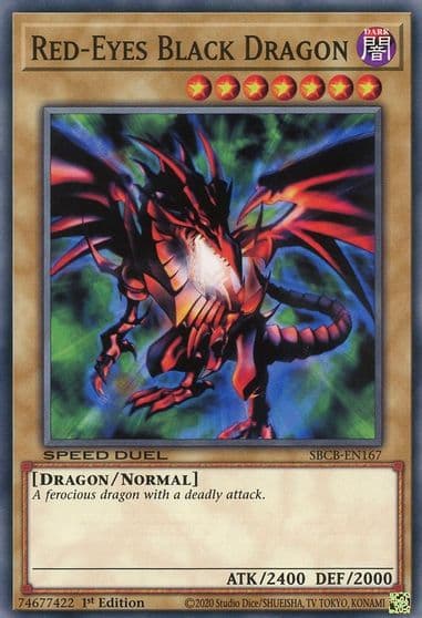 Red Eyes Black Dragon Speed Duel: Battle City Box Yu-Gi-Oh! card