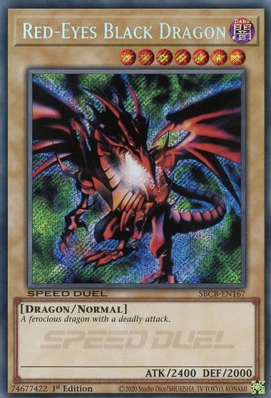 Red Eyes Black Dragon Secret Speed Duel: Battle City Box Yu-Gi-Oh! card