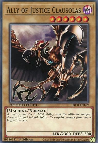 Ally of Justice Clausolas Speed Duel: Battle City Box Yu-Gi-Oh! card