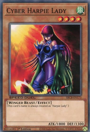 Cyber Harpie Lady Speed Duel: Battle City Box Yu-Gi-Oh! card