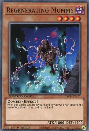 Regenerating Mummy Speed Duel: Battle City Box Yu-Gi-Oh! card