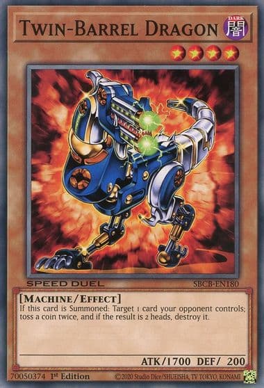Twin Barrel Dragon Speed Duel: Battle City Box Yu-Gi-Oh! card