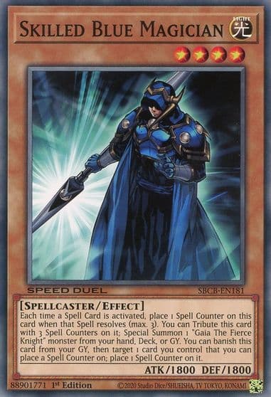 Skilled Blue Magician Speed Duel: Battle City Box Yu-Gi-Oh! card