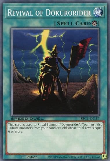 Revival of Dokurorider Speed Duel: Battle City Box Yu-Gi-Oh! card