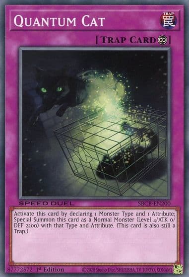 Quantum Cat Speed Duel: Battle City Box Yu-Gi-Oh! card