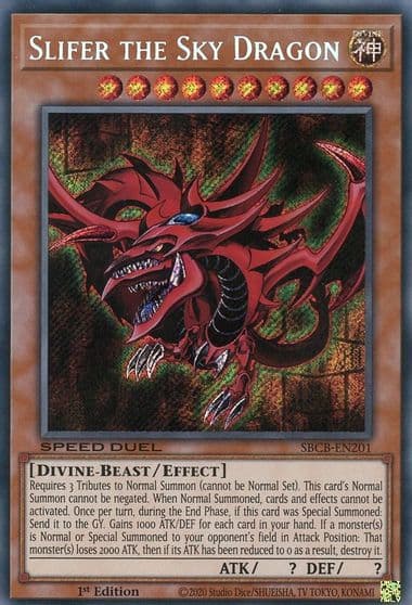 Slifer the Sky Dragon Speed Duel: Battle City Box Yu-Gi-Oh! card