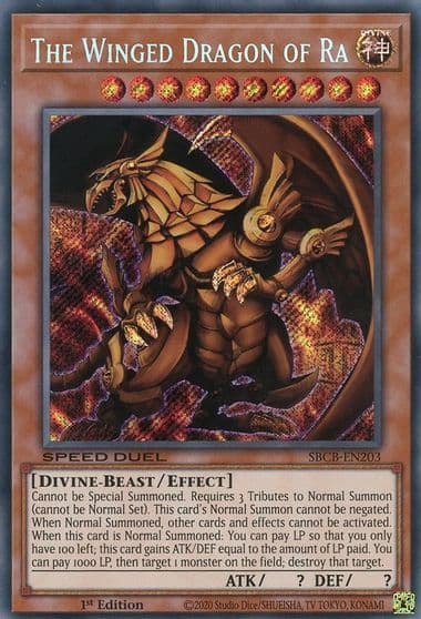 The Winged Dragon of Ra Speed Duel: Battle City Box Yu-Gi-Oh! card