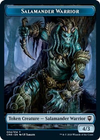 Salamander Warrior Token Commander Legends Magic card